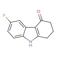 Chemical structure of 6-fluoro-2,3,4,9-tetrahydro-1H-carbazol-4-one - CSSB00000737362