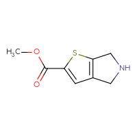 Chemical structure of methyl 4H,5H,6H-thieno[2,3-c]pyrrole-2-carboxylate - CSSB00000084746