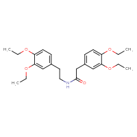 Chemical structure of 2-(3,4-diethoxyphenyl)-N-[2-(3,4-diethoxyphenyl)ethyl]acetamide - CSSB00000061784