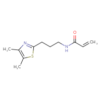 Chemical structure of N-[3-(4,5-dimethyl-1,3-thiazol-2-yl)propyl]prop-2-enamide - CSSB20582101896