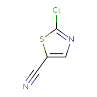 Chemical structure of 2-chloro-1,3-thiazole-5-carbonitrile - CSSB00000045519