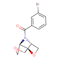 Chemical structure of (1R,3R,6R,7R)-2-(3-bromobenzoyl)-5,8-dioxa-2-azatricyclo[4.3.0.0³,⁷]nonane - CSSB00083067150