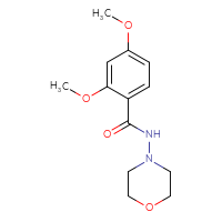 Chemical structure of 2,4-dimethoxy-N-(morpholin-4-yl)benzamide - CSSB00048051211