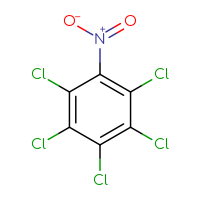 Chemical structure of 1,2,3,4,5-pentachloro-6-nitrobenzene - CSSB00000034105