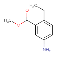 Chemical structure of methyl 5-amino-2-ethylbenzoate - CSSB00012282437