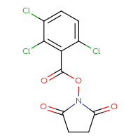 Chemical structure of 2,5-dioxopyrrolidin-1-yl 2,3,6-trichlorobenzoate - CSSB03579220445