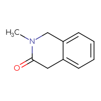 Chemical structure of 2-methyl-1,2,3,4-tetrahydroisoquinolin-3-one - CSSB00009851114