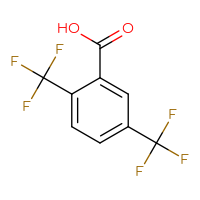 Chemical structure of 2,5-bis(trifluoromethyl)benzoic acid - CSSB00000019477