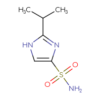 Chemical structure of 2-(propan-2-yl)-1H-imidazole-4-sulfonamide - CSSB00012582581