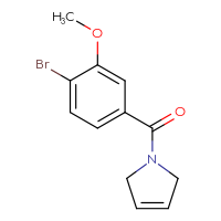 Chemical structure of 1-(4-bromo-3-methoxybenzoyl)-2,5-dihydro-1H-pyrrole - CSSB01994862449