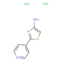 Chemical structure of 2-(pyridin-4-yl)-1,3-thiazol-4-amine dihydrochloride - CSSB00000702154