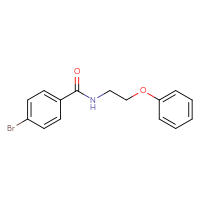 Chemical structure of 4-bromo-N-(2-phenoxyethyl)benzamide - CSSB00000382983