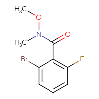 Chemical structure of 2-bromo-6-fluoro-N-methoxy-N-methylbenzamide - CSSB00012642770