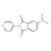 Chemical structure of 5-nitro-2-(pyridin-4-yl)-2,3-dihydro-1H-isoindole-1,3-dione - CSSB00000745269