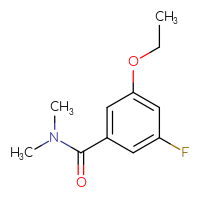Chemical structure of 3-ethoxy-5-fluoro-N,N-dimethylbenzamide - CSSB06982872713