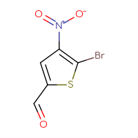 Chemical structure of 5-bromo-4-nitrothiophene-2-carbaldehyde - CSSB00010749434