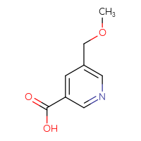 Chemical structure of 5-(methoxymethyl)pyridine-3-carboxylic acid - CSSB00000702523