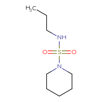 Chemical structure of N-propylpiperidine-1-sulfonamide - CSSB00000749849