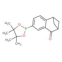 Chemical structure of 5-(4,4,5,5-tetramethyl-1,3,2-dioxaborolan-2-yl)tricyclo[7.1.1.0²,⁷]undeca-2,4,6-trien-8-one - CSSB02518681738
