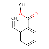 Chemical structure of methyl 2-ethenylbenzoate - CSSB00010393221