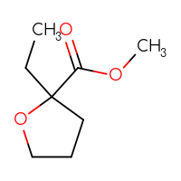 Chemical structure of methyl 2-ethyloxolane-2-carboxylate - CSSB00035990883