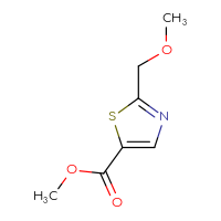 Chemical structure of methyl 2-(methoxymethyl)-1,3-thiazole-5-carboxylate - CSSB00000730260