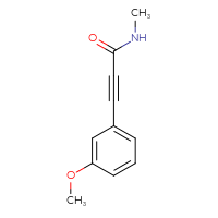 Chemical structure of 3-(3-methoxyphenyl)-N-methylprop-2-ynamide - CSSB06385201534