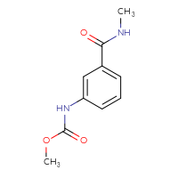 Chemical structure of methyl N-[3-(methylcarbamoyl)phenyl]carbamate - CSSB00103310329