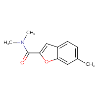 Chemical structure of N,N,6-trimethyl-1-benzofuran-2-carboxamide - CSSB00134705411