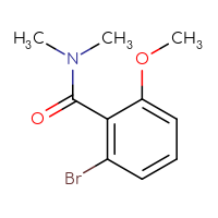 Chemical structure of 2-bromo-6-methoxy-N,N-dimethylbenzamide - CSSB00021468413