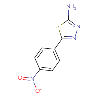 Chemical structure of 5-(4-nitrophenyl)-1,3,4-thiadiazol-2-amine - CSSB00011230178