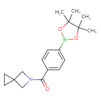 Chemical structure of 5-[4-(4,4,5,5-tetramethyl-1,3,2-dioxaborolan-2-yl)benzoyl]-5-azaspiro[2.3]hexane - CSSB02522232608