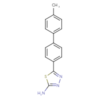 Chemical structure of 5-{4'-methyl-[1,1'-biphenyl]-4-yl}-1,3,4-thiadiazol-2-amine - CSSB00020629632
