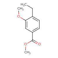 Chemical structure of methyl 4-ethyl-3-methoxybenzoate - CSSB00009828919
