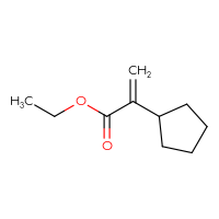 Chemical structure of ethyl 2-cyclopentylprop-2-enoate - CSSB00102777153