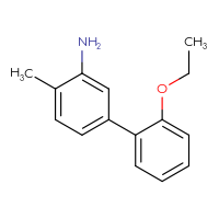 Chemical structure of 2'-ethoxy-4-methyl-[1,1'-biphenyl]-3-amine - CSSB00003339487