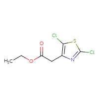 Chemical structure of ethyl 2-(2,5-dichloro-1,3-thiazol-4-yl)acetate - CSSB00050570227
