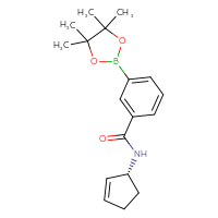 Chemical structure of N-[(1R)-cyclopent-2-en-1-yl]-3-(4,4,5,5-tetramethyl-1,3,2-dioxaborolan-2-yl)benzamide - CSSB02500519988