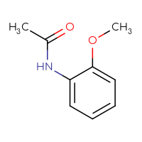 Chemical structure of N-(2-methoxyphenyl)acetamide - CSSB00000153681