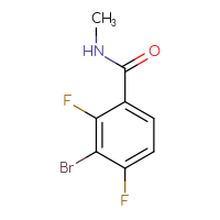 Chemical structure of 3-bromo-2,4-difluoro-N-methylbenzamide - CSSB03551853112
