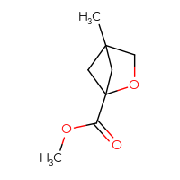 Chemical structure of methyl 4-methyl-2-oxabicyclo[2.1.1]hexane-1-carboxylate - CSSB01377009609