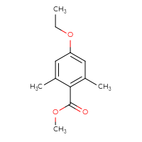 Chemical structure of methyl 4-ethoxy-2,6-dimethylbenzoate - CSSB00010110182