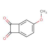 Chemical structure of 3-methoxybicyclo[4.2.0]octa-1,3,5-triene-7,8-dione - CSSB00010635001