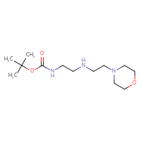 Chemical structure of tert-butyl N-(2-{[2-(morpholin-4-yl)ethyl]amino}ethyl)carbamate - CSSB00011788628