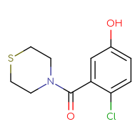Chemical structure of 4-chloro-3-(thiomorpholine-4-carbonyl)phenol - CSSB00007055082