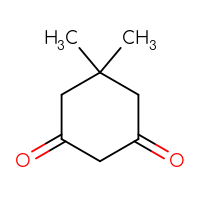 Chemical structure of 5,5-dimethylcyclohexane-1,3-dione - CSSB00000210523