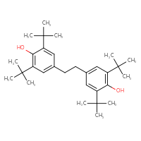 Chemical structure of 2,6-di-tert-butyl-4-[2-(3,5-di-tert-butyl-4-hydroxyphenyl)ethyl]phenol - CSSB00102607757