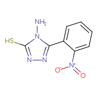Chemical structure of 4-amino-5-(2-nitrophenyl)-4H-1,2,4-triazole-3-thiol - CSSB00010246704