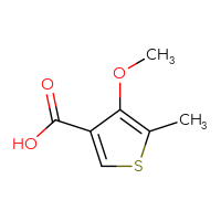 Chemical structure of 4-methoxy-5-methylthiophene-3-carboxylic acid - CSSB00009926123