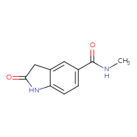 Chemical structure of N-methyl-2-oxo-2,3-dihydro-1H-indole-5-carboxamide - CSSB00011347400